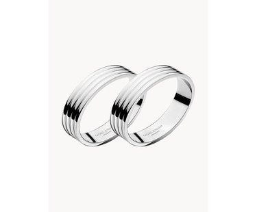 RVS servetringen Bernadotte, 2 stuks