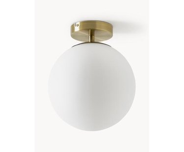 Kleine plafondlamp Hitch van glas