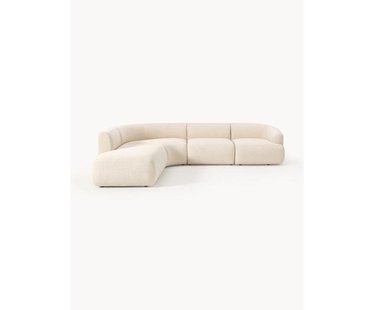 Modulaire boucl&eacute; hoekbank Sofia (4 zits)