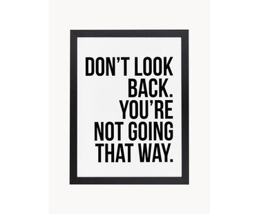 Ingelijste digitale print Don&#039;t Look Back