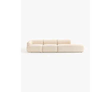 Modulaire XL chaise longue Sofia van bouclé stof Modulaire XL chaise longue Sofia van bouclé stof