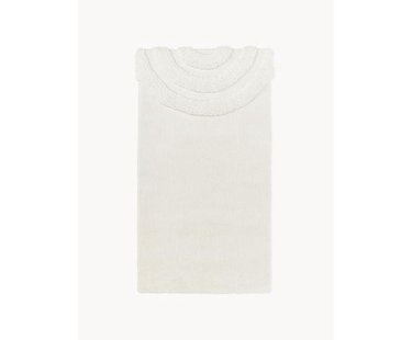 Pluizig hoogpolig vloerkleed Rubbie met regenboog patroon in hoog-laag structuur