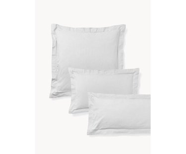 Flanellen kussenhoes Laia met bies