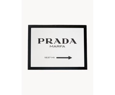 Ingelijste digitale print Prada Marfa