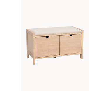 Gestoffeerde houten opbergbank Hillmond