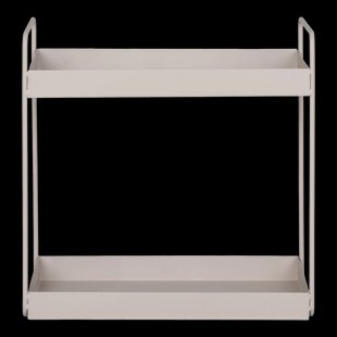 Pepijn metalen bijzettafel beige - 30 x 15 cm