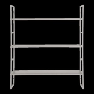 Sebas metalen wandrek lichtgrijs - 48 x 55 cm