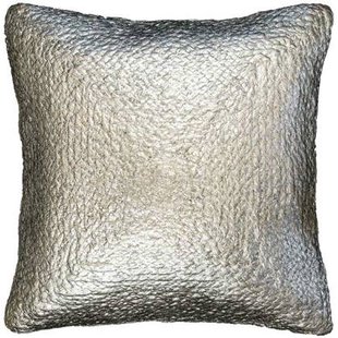 Unique Living - Kussen Metallic - 45x45cm - Zilver Unique Living - Kussen Metallic - 45x45cm - Zilver