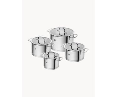 Kookpanenn TrueFlow van edelstaal, set van 4