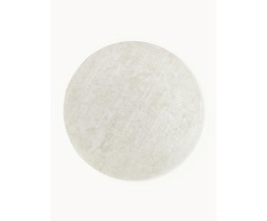 Rond viscose vloerkleed Jane, handgeweven