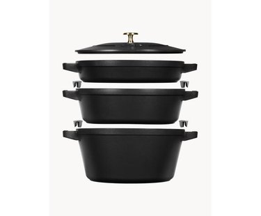 Kookpotten La Cocotte uit gietijzer, set van 3