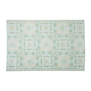 Buitenkleed cirkels - groen - 120x180 cm