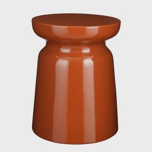 Mica Decorations Stage Bijzettafel - H45 x Ø35 cm - Cement - Oranje