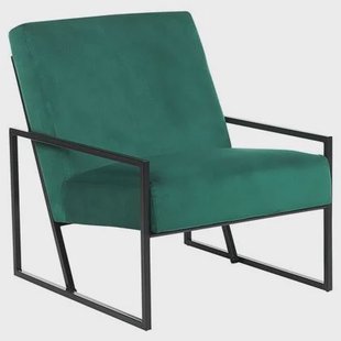 Beliani - DELARY - Fauteuil - Smaragdgroen - Fluweel