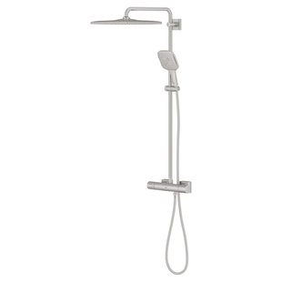 Grohe Rainshower smartactive 310 cube douchesysteem mono vierkant 9,5l/m supersteel 26837dc0