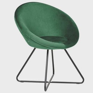 Beliani - FLOBY II - Fauteuil - Smaragdgroen - Fluweel