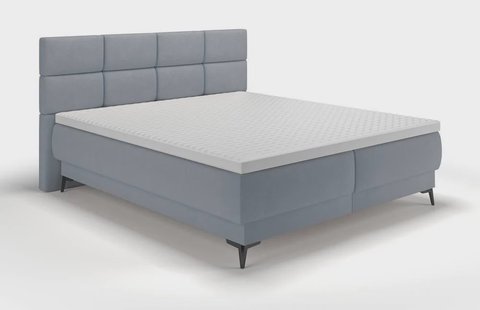 Boxspring Reyuno velvet met opbergruimte 160 x 200 cm | Selsey Design