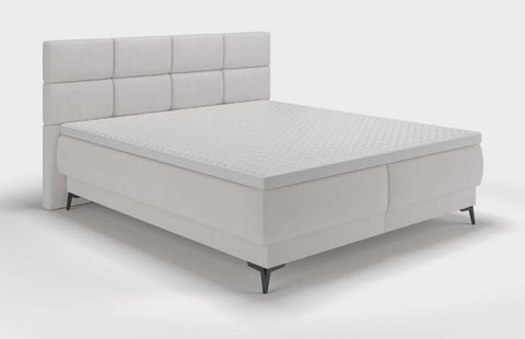 Boxspring Reyuno velvet met opbergruimte 160 x 200 cm | Selsey Design