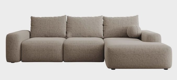 Hoekbank met slaapfunctie Calvados rechts chenille | Selsey Design