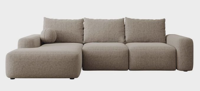 Hoekbank met slaapfunctie Calvados links chenille | Selsey Design