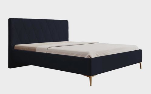 Bedframe Ticaro velvet 140 x 200 cm | Selsey Design