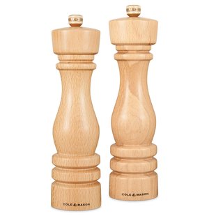 Cole & Mason - London peper- en zoutmolenset - beukenhout - 22 cm