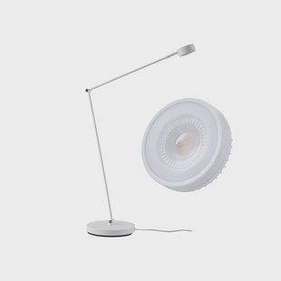 Lindby Vloerlamp Jyla, wit, 2700K, GX53, ijzer