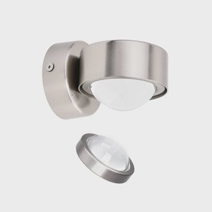 Lindby wandspot Jyla, nikkel, 3.000 K, naar beneden, lens