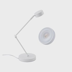 Lindby tafellamp Jyla, wit, 2700K, GX53, ijzer