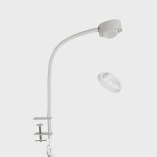 Lindby klemlamp Jyla, wit, lens, 3.000 K, GX53