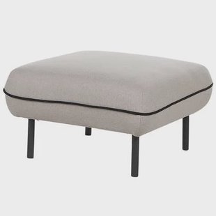 Beliani - TONSBERG - Ottomaan - Lichtgrijs - Polyester Beliani - TONSBERG - Ottomaan - Lichtgrijs - Polyester