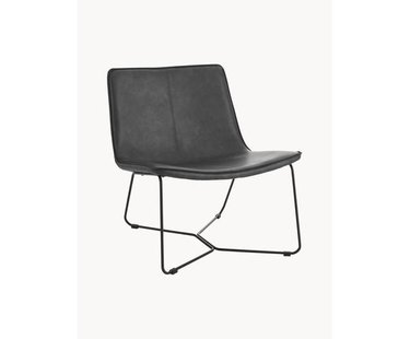 Kunstleren lounge fauteuil Barrel