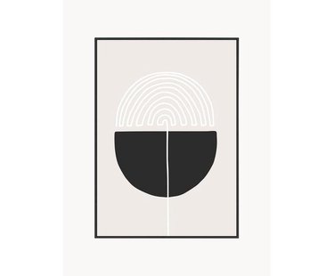 Ingelijste digitale print Feminine Doodles