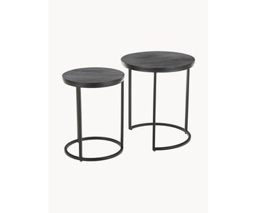 Bijzettafels Andrew van mangohout, 2-delig