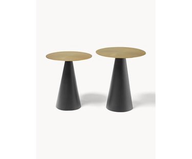 Bijzettafels Zelda van metaal, 2-delig