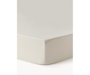 Topper hoeslaken Elsie, katoen perkal