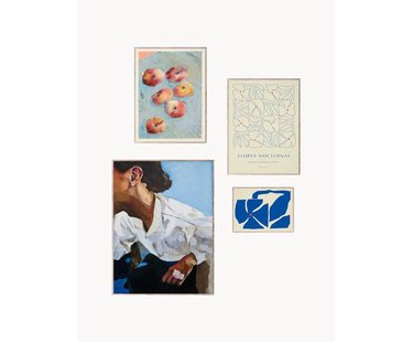 Poster Artwall no. 09 met lijst, set van 4