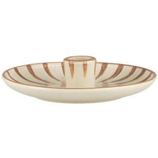 IB Laursen - kandelaar streep - handbeschilderd - bruin