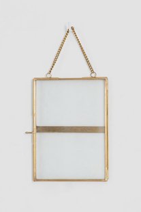 Fotolijst dubbelglas met ketting (18x12,5 cm)