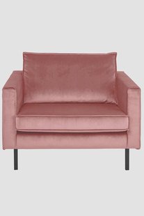 Amsterdam velvet loveseat juke roze