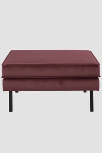 Amsterdam velvet hocker juke wine red