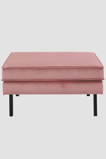 Amsterdam velvet hocker juke pink