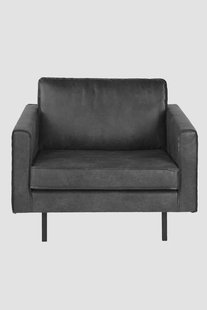 Amsterdam leer outside loveseat zwart