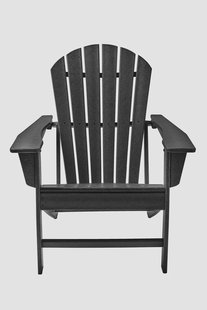 Zwarte fanback chair