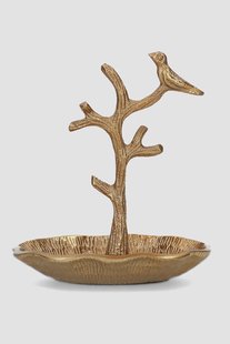 Goudkleurige sieradenhouder boom (klein)