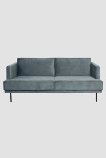 The Duchess velvet bank 2,5-zits grijs The Duchess velvet bank 2,5-zits grijs