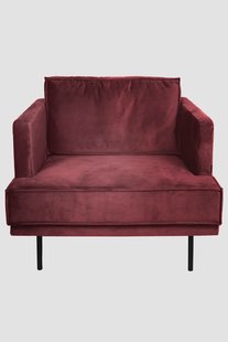 The Duchess velvet loveseat Juke wine red