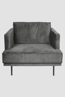 The Duchess velvet loveseat Juke antraciet