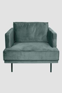 The Duchess velvet loveseat Juke grijs blauw
