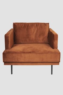The Duchess velvet loveseat Juke roest